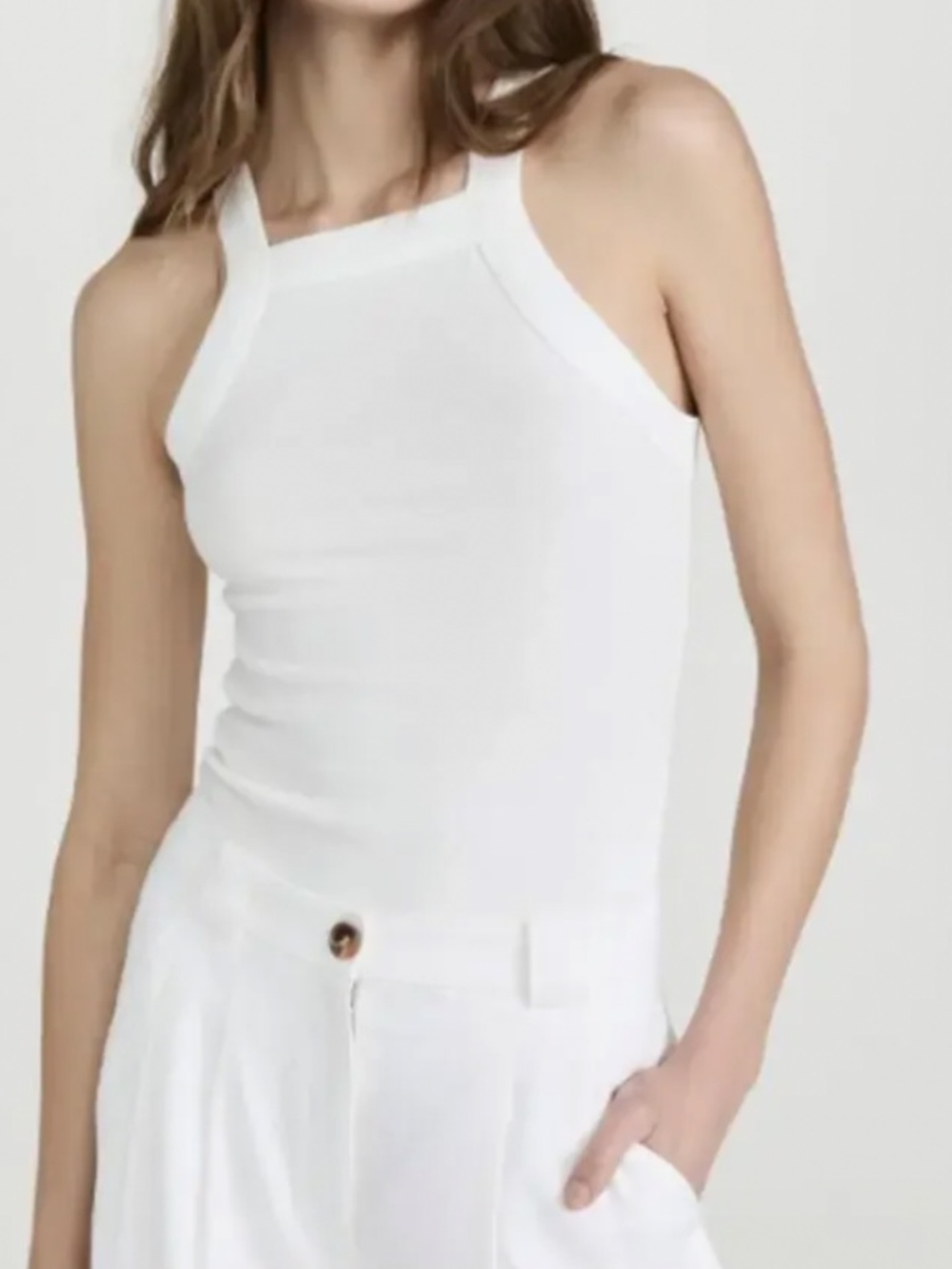 A.L.C. Hannah Square-Neck Tank Top